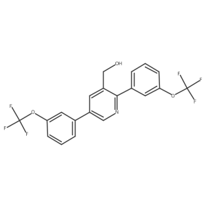3-Pyridinemethanol, 2,5-bis[3-(trifluoromethoxy)phenyl]-结构式
