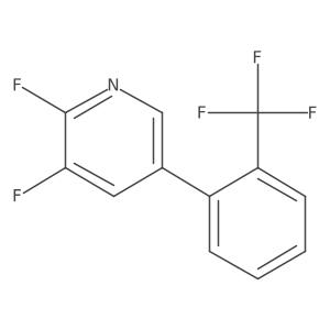 2,3-Difluoro-5-(2-(trifluoromethyl)phenyl)pyridine Structure