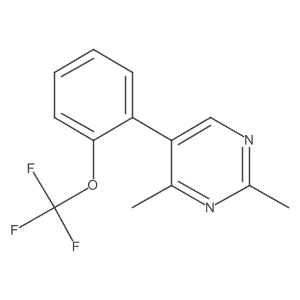 2,4-Dimethyl-5-(2-(trifluoromethoxy)phenyl)pyrimidine Structure