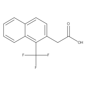 1-(Trifluoromethyl)naphthalene-2-acetic acid结构式