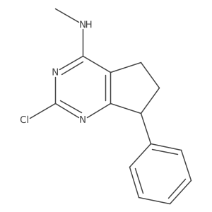 2-chloro-N-methyl-7-phenyl-6,7-dihydro-5H-cyclopenta[d]pyrimidin-4-amine Structure