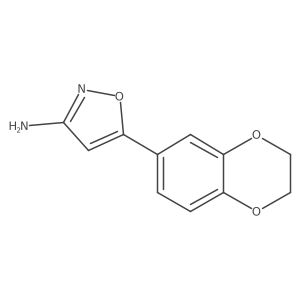 5-(2,3-Dihydro-1,4-benzodioxin-6-yl)-1,2-oxazol-3-amine Structure