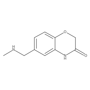 6-[(methylamino)methyl]-3,4-dihydro-2H-1,4-benzoxazin-3-one Structure