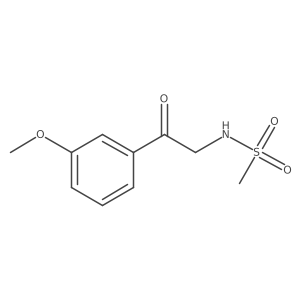 Methanesulfonamide, N-[2-(3-methoxyphenyl)-2-oxoethyl]-结构式