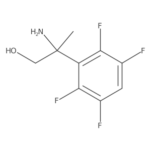 2-Amino-2-(2,3,5,6-tetrafluorophenyl)propan-1-ol Structure