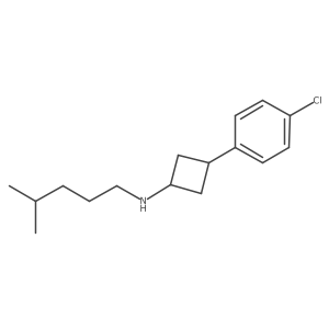 Cyclobutanamine, 3-(4-chlorophenyl)-N-(4-methylpentyl)- Structure