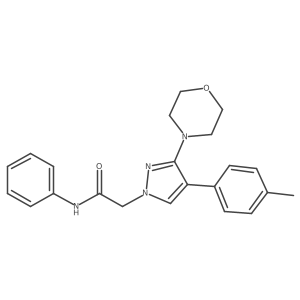 2-(3-morpholino-4-(p-tolyl)-1H-pyrazol-1-yl)-N-phenylacetamide Structure
