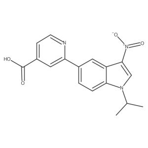 2-(1-isopropyl-3-nitro-1H-indol-5-yl)isonicotinic acid Structure