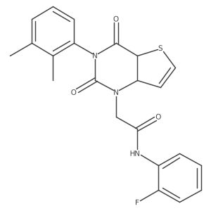2-[3-(2,3-dimethylphenyl)-2,4-dioxo-1H,2H,3H,4H-thieno[3,2-d]pyrimidin-1-yl]-N-(2-fluorophenyl)acetamide Structure