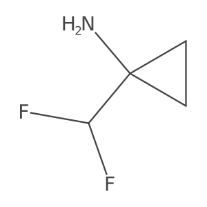 1-(Difluoromethyl)cyclopropan-1-amine结构式
