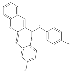 (2Z)-2-[(5-chloro-2-methylphenyl)imino]-N-(4-chlorophenyl)-2H-chromene-3-carboxamide Structure
