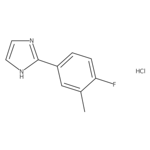 2-(4-fluoro-3-methylphenyl)-1H-imidazole hydrochloride Structure