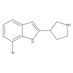 7-Bromo-2-(pyrrolidin-3-yl)-1H-indole Structure