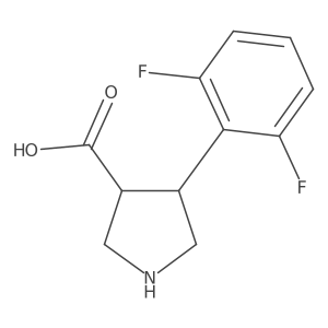 4-(2,6-Difluorophenyl)pyrrolidine-3-carboxylic acid Structure