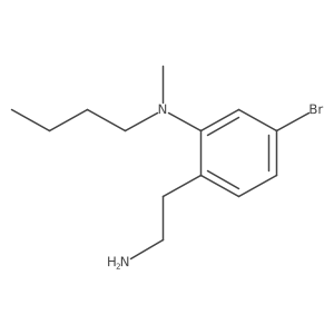 Benzeneethanamine, 4-bromo-2-(butylmethylamino)-结构式