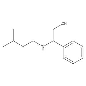 2-[(3-Methylbutyl)amino]-2-phenylethan-1-ol Structure