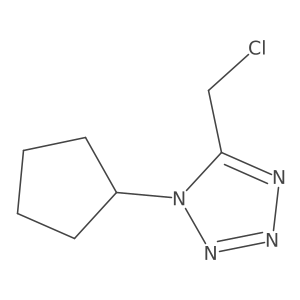 5-(chloromethyl)-1-cyclopentyl-1H-1,2,3,4-tetrazole Structure