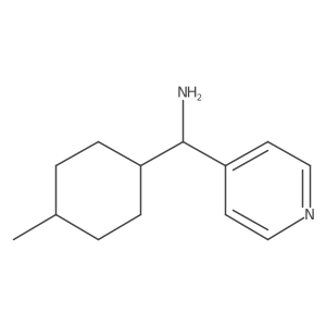 (4-Methylcyclohexyl)(pyridin-4-yl)methanamine结构式
