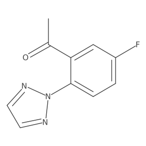 1-(5-Fluoro-2-[1,2,3]triazol-2-ylphenyl)ethanone Structure