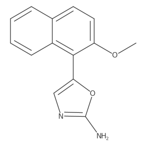 5-(2-Methoxy-naphthalen-1-yl)-oxazol-2-ylamine结构式