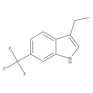 3-ethyl-6-(trifluoromethyl)-1H-indole结构式