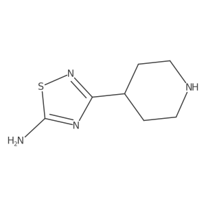 3-(Piperidin-4-YL)-1,2,4-thiadiazol-5-amine Structure