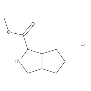 Methyl octahydrocyclopenta[c]pyrrole-1-carboxylate hydrochloride结构式