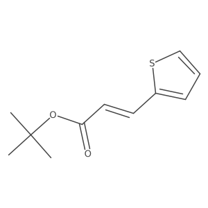 tert-butyl (2E)-3-(thiophen-2-yl)prop-2-enoate Structure