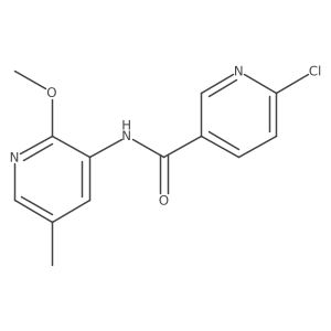 6-chloro-N-(2-methoxy-5-methylpyridin-3-yl)pyridine-3-carboxamide Structure