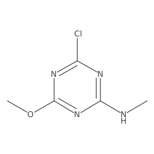4-chloro-6-methoxy-N-methyl-1,3,5-triazin-2-amine结构式