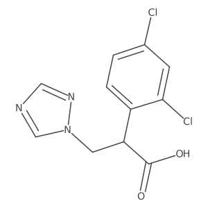 2-(2,4-Dichlorophenyl)-3-(1H-1,2,4-triazol-1-yl)propanoic acid Structure