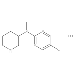 (R)-5-chloro-N-methyl-N-(piperidin-3-yl)pyrimidin-2-amine hydrochloride Structure