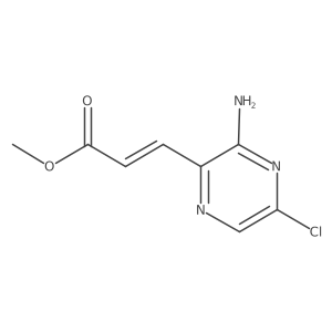 methyl (E)-3-(3-amino-5-chloropyrazin-2-yl)prop-2-enoate Structure