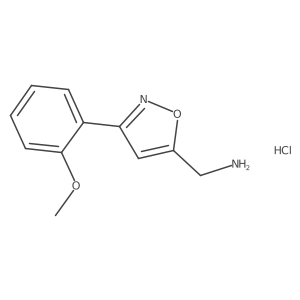 {[3-(2-Methoxyphenyl)-5-isoxazolyl]methyl}amine hydrochloride Structure