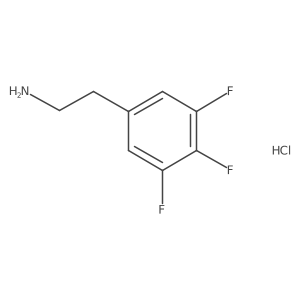 2-(3,4,5-Trifluorophenyl)ethan-1-amine hydrochloride结构式