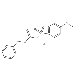 N-(1-(N-((benzyloxy)carbonyl)sulfamoyl)pyridin-4(1H)-ylidene)-N-methylmethanaminium chloride结构式