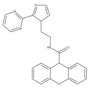 N-(2-(2-(pyrimidin-2-yl)-1H-imidazol-1-yl)ethyl)-9H-xanthene-9-carboxamide Structure