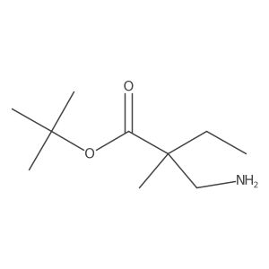 tert-Butyl 2-(aminomethyl)-2-methylbutanoate Structure