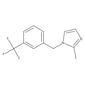 2-methyl-1-{[3-(trifluoromethyl)phenyl]methyl}-1H-imidazole结构式