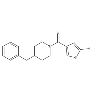 Methanone, (5-iodo-3-thienyl)[4-(phenylmethyl)-1-piperidinyl]- Structure