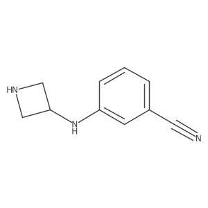 3-[(Azetidin-3-yl)amino]benzonitrile结构式