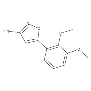5-(2,3-Dimethoxyphenyl)-1,2-oxazol-3-amine Structure