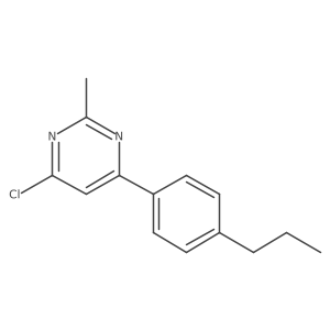 4-Chloro-2-methyl-6-(4-propylphenyl)pyrimidine结构式