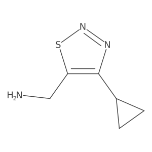 (4-Cyclopropylthiadiazol-5-yl)methanamine结构式