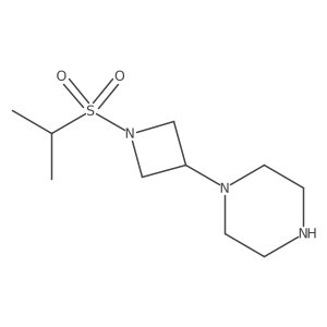 1-[1-(Propane-2-sulfonyl)azetidin-3-yl]piperazine Structure