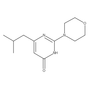 6-(2-Methylpropyl)-2-(morpholin-4-yl)-3,4-dihydropyrimidin-4-one结构式