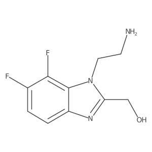 1H-Benzimidazole-2-methanol, 1-(2-aminoethyl)-6,7-difluoro- Structure