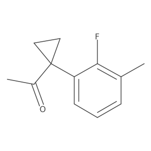 1-[1-(2-Fluoro-3-methylphenyl)cyclopropyl]ethan-1-one Structure