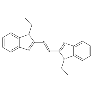 Benzimidazole, 2,2a(2)-azobis[1-ethyl- Structure