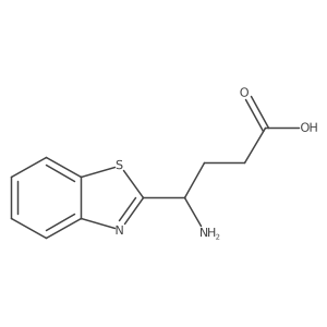 4-Amino-4-(1,3-benzothiazol-2-yl)butanoic acid Structure